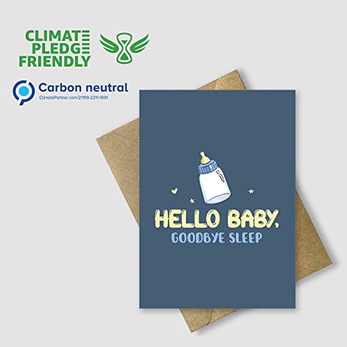 Funny New Baby Card With Envelope | Joke Card For Parents To Be | Congratulatory Card For Pregnancy Reveal For Mom, Dad. | Baby Shower Congratulations Present #TOP5