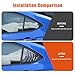 Tumukiw Rear Window Louver Cover Car Rear Side Window Louvers Air Vent Scoop Shades Cover Blinds Fit for Subaru WRX 2022 2023 2024 (Sedan Version) Rear Side Window Louver Decorate Cover (Carbon Fiber)