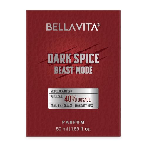 Image of BELLAVITA Dark Spice Parfum 50ml | Perfume for Man |Beast Mode | 40% Oil Concentration | Spicy & Musky Scent | Premium Perfume for Men