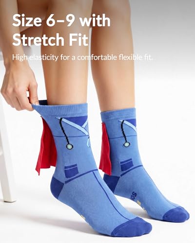 Image of Moyel Funny Socks for Women Fun Funky Socks Funny Gifts for Women Teen Girls Pickleball Dachshund Turtle