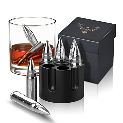 Metal Whiskey Stones - Bullet Shapes