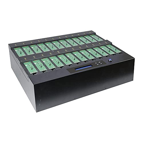 Image of Systor 1 to 23 PCIe M.2 NVMe /SATA Duplicator - 12GB /Min - SYSNVME-M2223 | Standalone PCIe M.2 NVMe /SATA duplicator to clone, erase and sanitize multiple M.2 NVMe /SATA SSDs with no computer required.