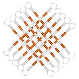 LXWKAI 10er-Pack reflektierende, einziehbare Verkehrskegelstangen – ausziehbar von 1,2 m bis 2 m, Sicherheitskegel für Straßenbau, Parkplätze, Notfalleinsätze, gut sichtbar