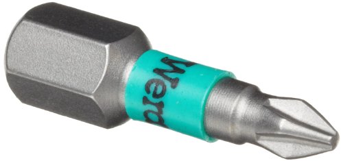 Wera Series 1 851/1 BTZ BiTorsion Bit, Phillips PH 1 Head x 1/4