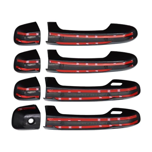 Image of SecosAutoparts 4PCS Glossy Black Door Handle Cover Trim W /Smart Hole Compatible with Lexus GX460 2010 2011 2012 2013 2014 2015 2016 2017 2018 2019 2020 2021 2022