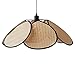 Rattanowa Lampa Wisząca Wentylatorem Oświetlenie Sufitowe Abażur Rattan 1 Światło Ręcznie Tkana Lampa Wisząca Osobowości Żyrandol Rattanu Oprawa Oświetleniowa Wystroju Domu Do Salonu Korytarza COBOTA