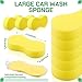 Vesici 48 Pack Large Sponges Bulk Multi-Purpose Extra Large Sponge for Washing Cars Field Day Water Games Household Cleaning Car Boat Bike Kitchen Bathroom Vacuum Compressed Packing (Bright Yellow)