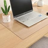 透明 デスクマット PVC製 学習机マット 40x70cm 厚さ2.0mm クリアテーブルマット テーブルクロス 子供 机マット オフィス デスク パソコン テーブルマット 耐熱性 防水 帯電防止 デスクパッド カスタマイズ可能