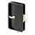 Slide-Co 12324 Screen Door Latch and Pull with Security Lock, Black Plastic
