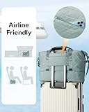 Outplea 50L Travel Duffel Bag Women, Weekend Overnight Holdall Bag with Toiletry Pouch, Maternity Hospital Bags, Blue - Image 5