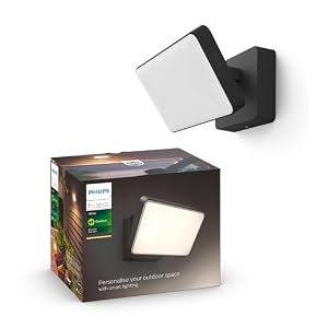 Philips Hue Welcome White Flood Light. Outdoor Smart Lighting. Works with Alexa, Google Assistant and Apple Homekit