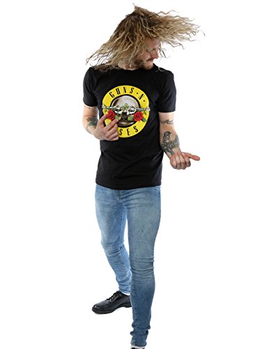 Guns N Roses Hommes Bullet Logo T-Shirt X-Large Noir - Les Beatles, Paul McCartney, John Lennon, RIngo Starr, George Harrison Guns N Roses Hommes Bullet Logo T-Shirt X-Large Noir – Image 6