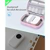 Memoking T02 Hard Storage Case - Compatible with Phomemo D30, SUPVAN E10, NIIMBOT D11, JADENS D110 and More, with Zipper Mesh Pocket, Waterproof Shockproof, Gradient Pink (Only Case)