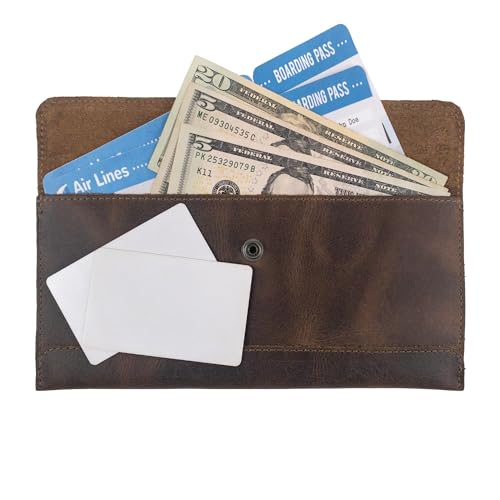 Hide & Drink, Travel Wallet Handmade from Full Grain Leather (Bourbon Brown)3