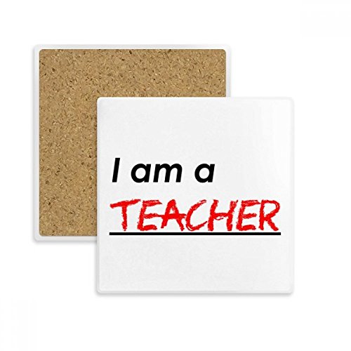 Tasse holder de bureau multicolor pour café et thé dessous de verre enseignant