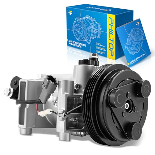 Image of PHILTOP 58883 Air Conditioner AC Compressor with Clutch for Subaru Impreza 2002-2003, 2004-2007 2.5L, 2004 2.5T, Saab 9-2X 2005-2006