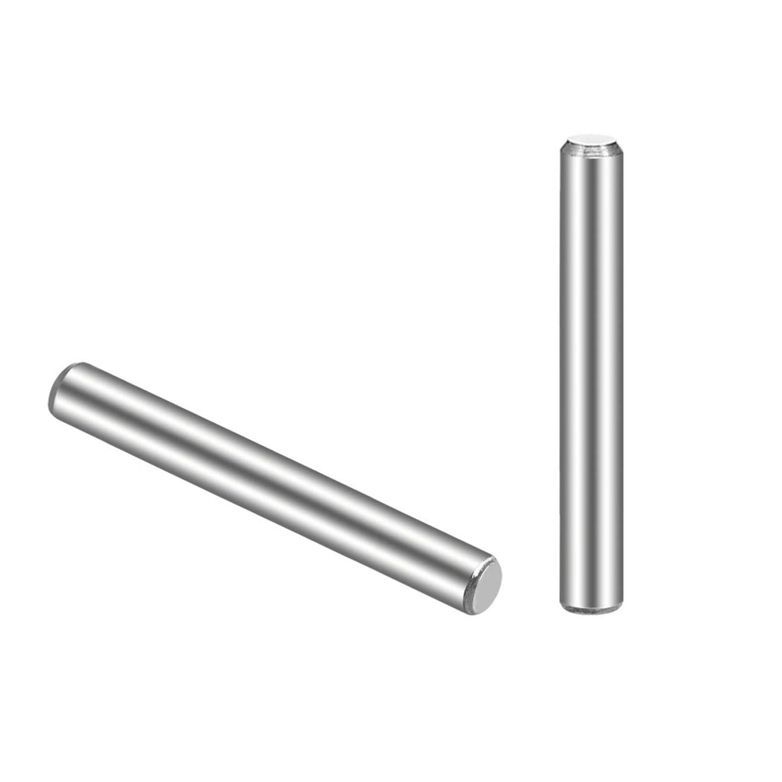 TOP-VIGOR 30Pcs 3mm x 25mm Dowel Pin Shelf Support Pegs, 304 Stainless Steel Cylindrical Shelf Support Pin Fasten Elements Silver Tone