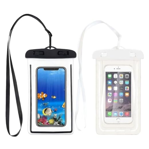 2 Pezzi Custodia Impermeabile Smartphone Borsa Galleggiante Cover Cellulare Sacchetto Asciutta Sacca Mare Subacquea IPX8 Universale per iPhone Pro Max Mini X SE Samsung Galaxy Huawei Xiaomi Oppo Ecc