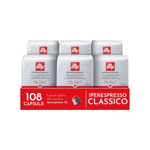 illy, Caffè in Capsule Iperespresso CLASSICO, 100% Arabica con Note