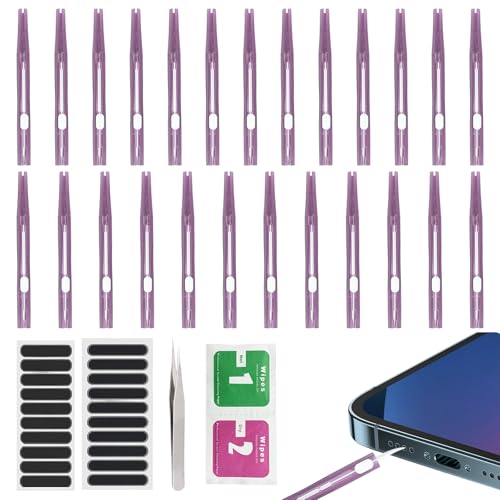 Usb C Port Cleaning Tool 48 Pcs Usb C Port Cleaner Brushes & Dust Plug, Phone Usb-C Charger Cleaning Kit, Charger Port Cleaner For Headphones Tablet C