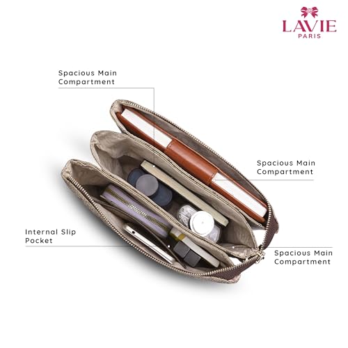 Image of LAVIE PARIS Women's Melvin 5 Compartment Crossbody Sling Bag | Ladies Purse Handbag | Gift for Women