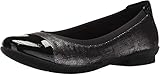 Piel de grano completo Clarks Neenah Garden, Zapatos Tipo Ballet Mujer, Lthr Combi-Reloj de Pulsera (Metal metálico), 37.5 EU
