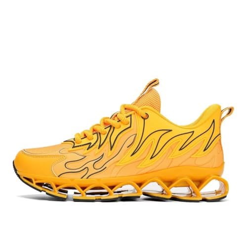 Image of Mens Running Shoes Mesh Breathable Trail Runners Fashion Sport Blade Walking Tennis Sneakers