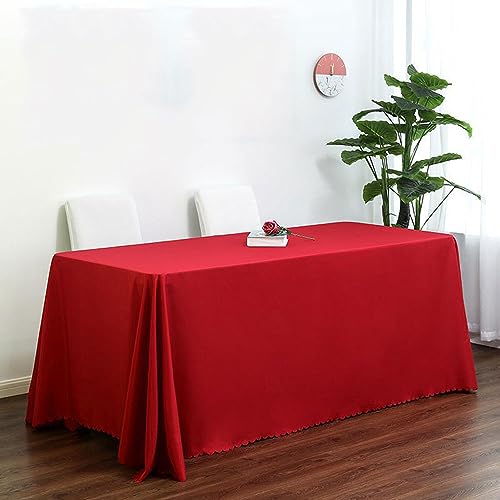 Nappe imperméable rectangulaire 180x320cm en polyester rouge pour Noël - 2
