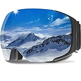 DOPPELTE LINSE FÜR EFFEKTIVEN ANTI-FOG UND UV-SCHUTZ. Wir verwenden die Struktur doppelter Linse und das Entlüftungssystem der Konvektion beim Rahmen, was nicht nur Nebel sehr wirksam verhindern, sondern auch die Ultraviolettstrahlung wirksam filtern kann. Ohne Nebel und Ultraviolettstrahlung, Sie können jetzt Ihr Skifahren genießen.