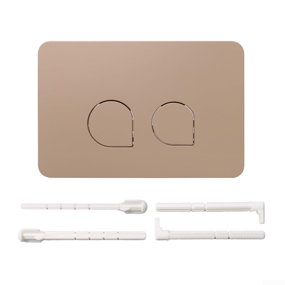 Placca per WC a doppio scarico, kit per WC con doppio sciacquone, pulsanti a doppio scarico, per cisterne Geberit UP300 UP320 e serie 01 10 20 21 30 50 (cachi)
