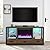 Innoflame 60" Fireplace TV Stand for 70” TV, Entertainment Center with 23" Electric Fireplace/Side Light, Media Console w/Adjustable Shelves, Drawer Storage, Reclaimed Barnwood