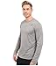 Nike DF Tee 2.0 Long Sleeve Training Shirt Carbon Heather | Black XL