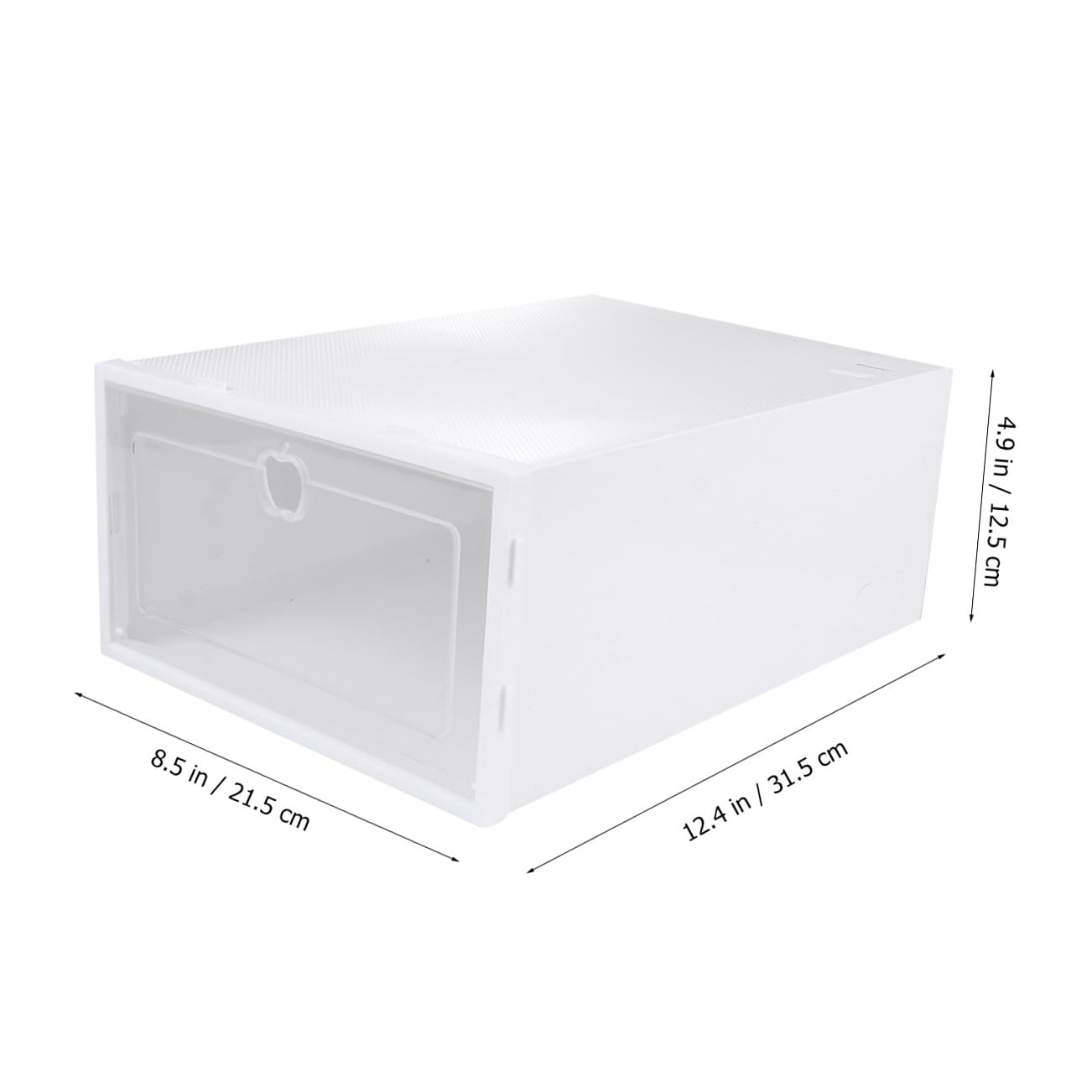 LABRIMP Caja para Guardar Zapatos Transparente Pequeña, Caja Organizadora De PP Gruesa Cajón, Resistente Al Polvo, para Mujeres, Adecuado para Tacones y Zapatillas, Pack De 6 Unidades