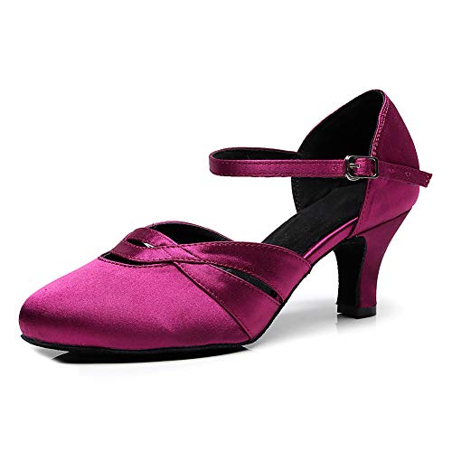 Chaussures de danse salsa QJW-1003 souples et résistantes pour danses latines
