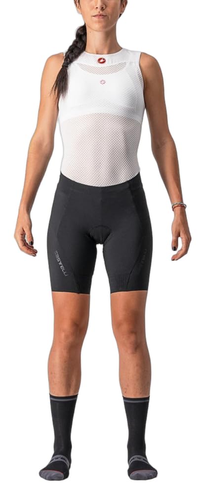 CASTELLI Velocissima 3 Short – Women's Cycling Shorts, KISS Air² Seat Pad, Comfortable and Breathable Black