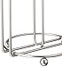 Spectrum Pantry Works Countertop Paper Towel Holder for Kitchen Countertop and Dining Room Table, Sturdy Steel Upright Paper Towel Roll Dispenser with Weighted Base Fits Most Roll Sizes, Satin Nickel