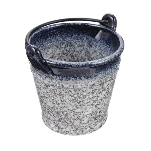 COLLBATH Contenitore Ghiaccio Ceramico Robusto E Sano Secchiello per Ghiaccio da Bar Casa Adatto A Diverse Occasioni Pratico E Semplice