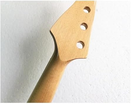 Fretless Electric Bass Guitar Neck Maple Gloss 20 Fret Lines Replacement Part DIY Standard