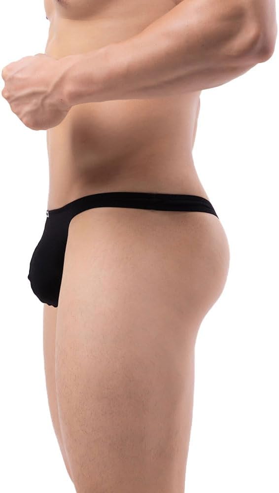 Summer Code Men's Thong G-String Underwear Soft Stretch Comfortable Brief Bulge Pouch Underwear - Image 3