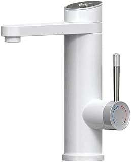 Grifo de Agua Caliente eléctrico de 220 V, Grifo de Agua Caliente instantáneo de 3200 W, Grifo Mezclador eléctrico con Pantalla de Temperatura, Grifo de Agua hirviendo, Grifo de baño monoma
