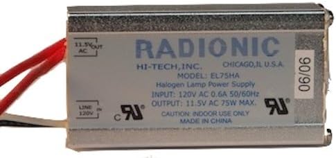 Radionic EL75HA Halogen Power Supply: Use with (1), (2), or (3) 20W