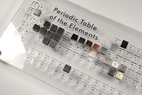 An acrylic display tray designed specifically for 10mm element cubes — the perfect collector's infrastructure for the person building a physical element collection.
