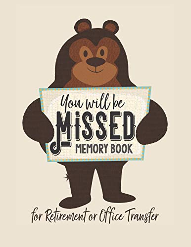 You Will be Missed Memory Book for Retirement or Office Transfer: Not Your Usual Jumbo Greeting Card (Not Your Usual Office Retirement Card)