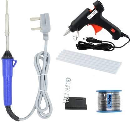 Hillgrove 25W Soldering Iron Kit | Soldering Wire | Tester | Wire Cutter Glue Gun Sticks 25 W Simple (Set of 5) (B08248GQPF) Amazon Price History, Amazon Price Tracker