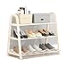 Zapateros Tallador De Zapatos De 3 Niveles For Zapatos Pequeño Puede Contener 9 Pares De Zapatos Lolex Liviano Ligero Roses De Zapatos De Pie, Dormitorio, Oro zapateras (Color : Shoe Rack C)
