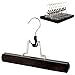 Clutter Mate (Set of 12 Wood Pant Hangers with Premium Dark Walnut Finish for Pants and Slacks