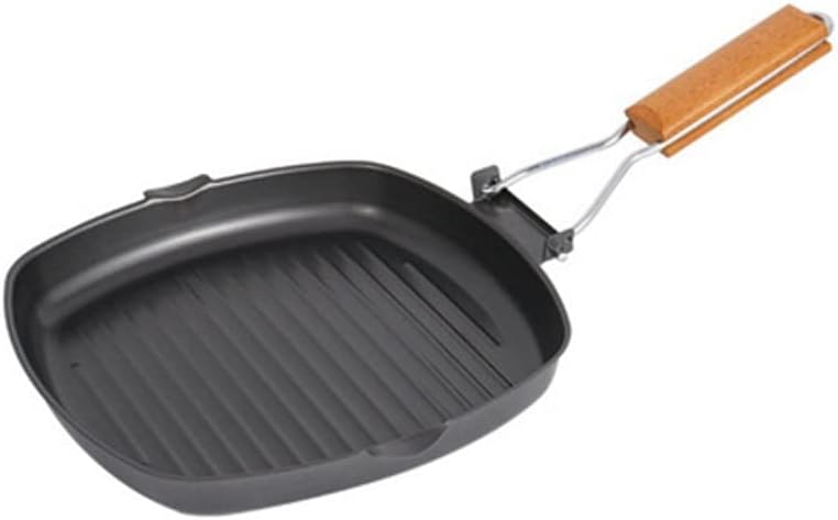 Outdoor Ultralight Camping Picnic Cookware Frying Pan Cooking Utensils Kitchen Utensils with Foldable Handles Hiking Picnic