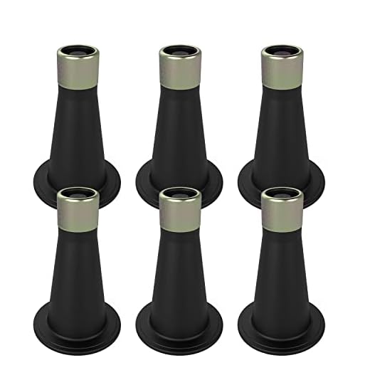 KOHOME 6 Pcs Bed Frame Feet,Bed Frame Feet for Replace Wheels,Risers for Bed Frame,Prevent Sliding Plastic Reinforced Bed Risers,Fits Over a Standard Bed Foot