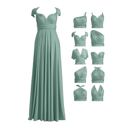 Women's Convertible Multiway Dress Convertible, Wrap Muliti Styles Infinity Dress Greece Style Bridesmaid Gown2