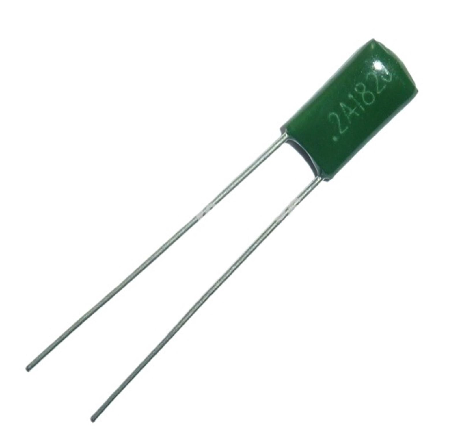 ICXLPMC 100pcs Mylar Film Capacitor 100V 2A182J 1800pF 1.8nF 2A182 5% Polyester Film capacitor